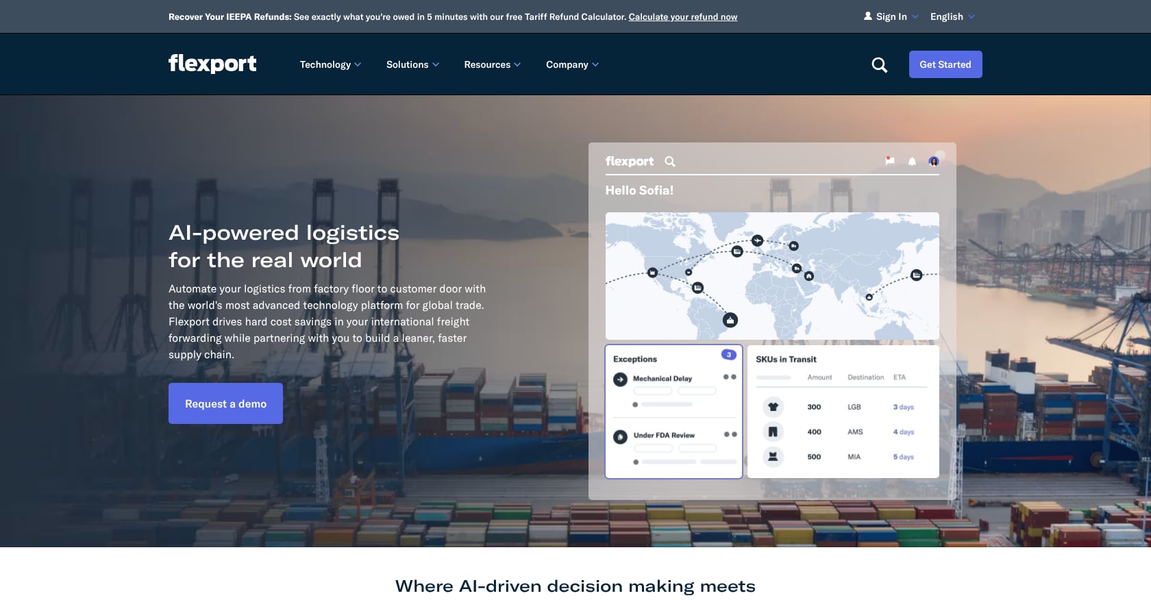 Flexport Screenshot