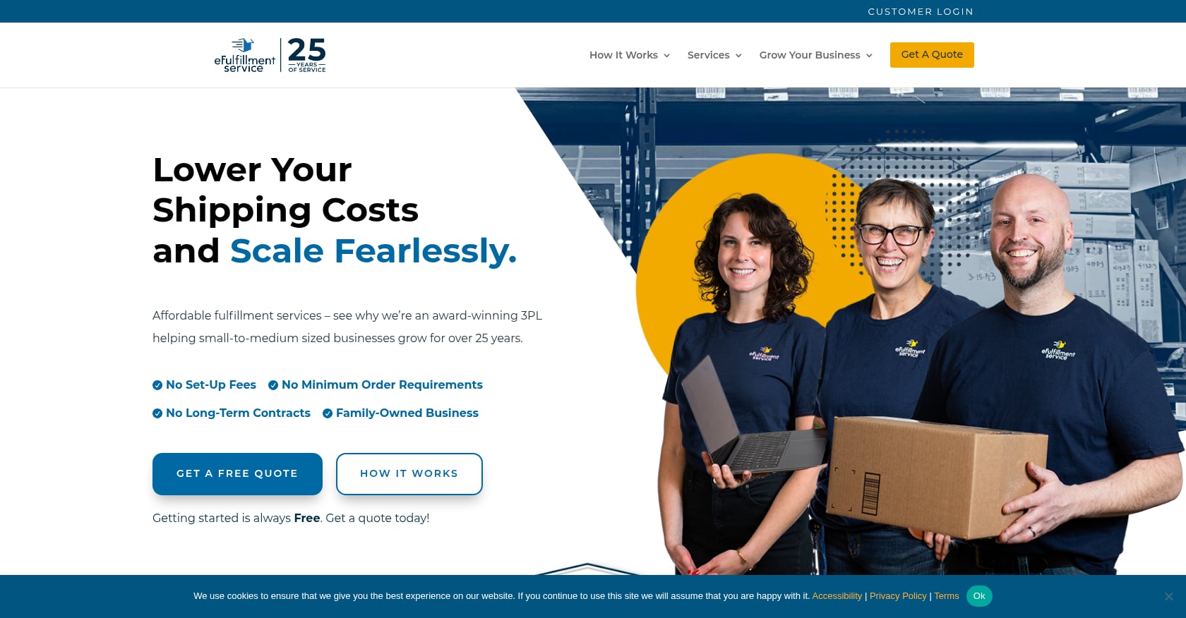 eFulfillment Service Screenshot