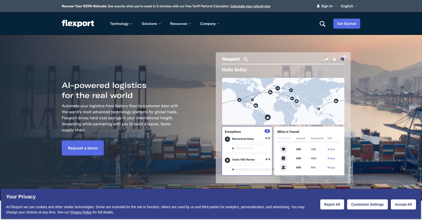 Flexport Screenshot