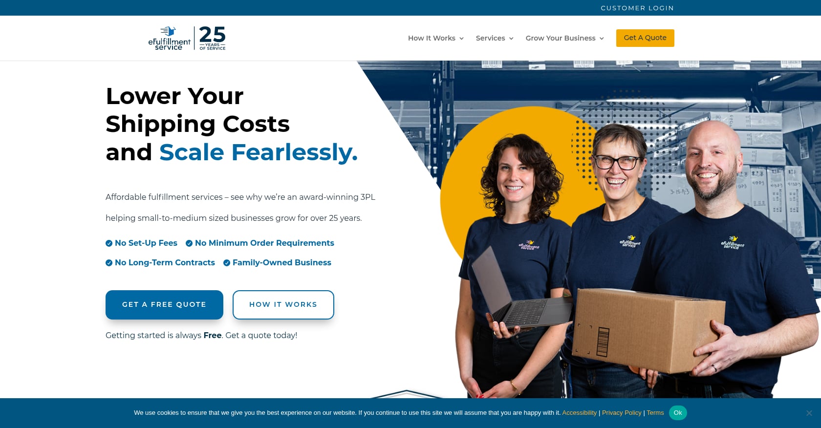 eFulfillment Service Screenshot