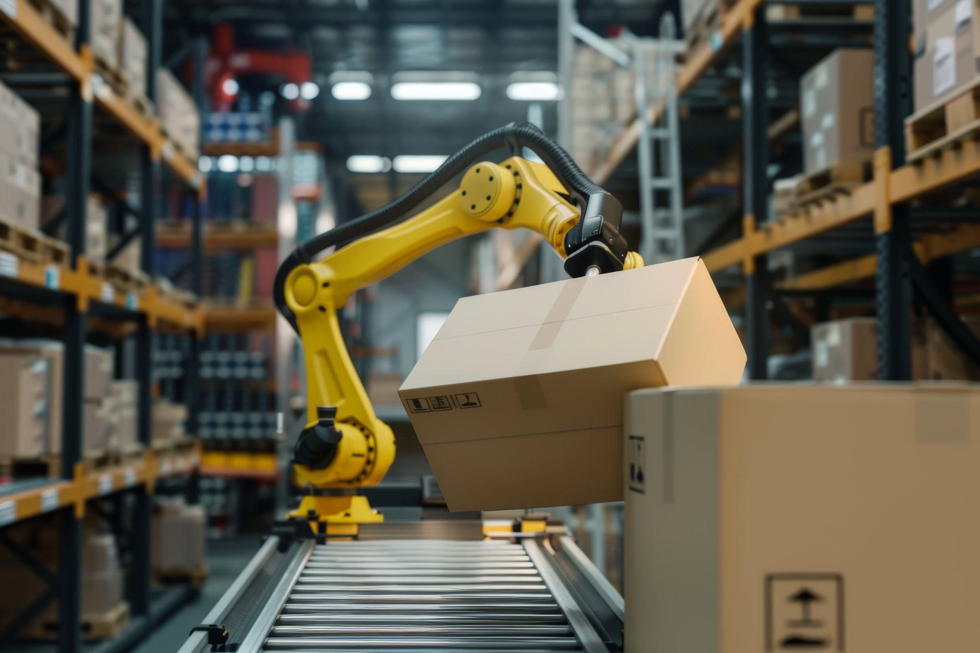Robotic pick and pack warehouse automation